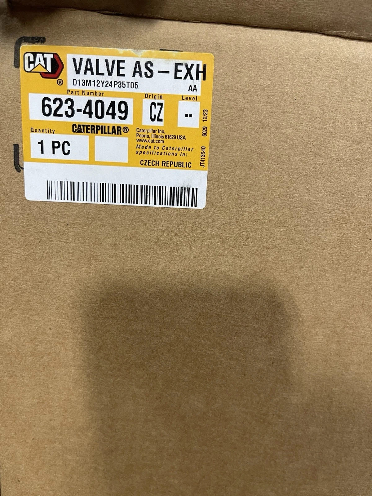 623-4049 Genuine Caterpillar Back Pressure Valve