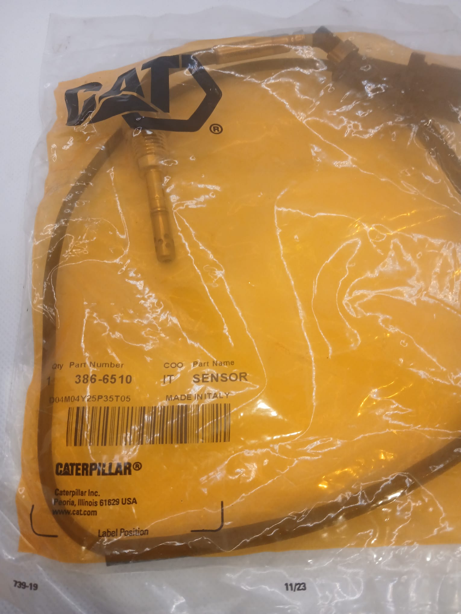 386-6510 Temperature Sensor voor Caterpillar